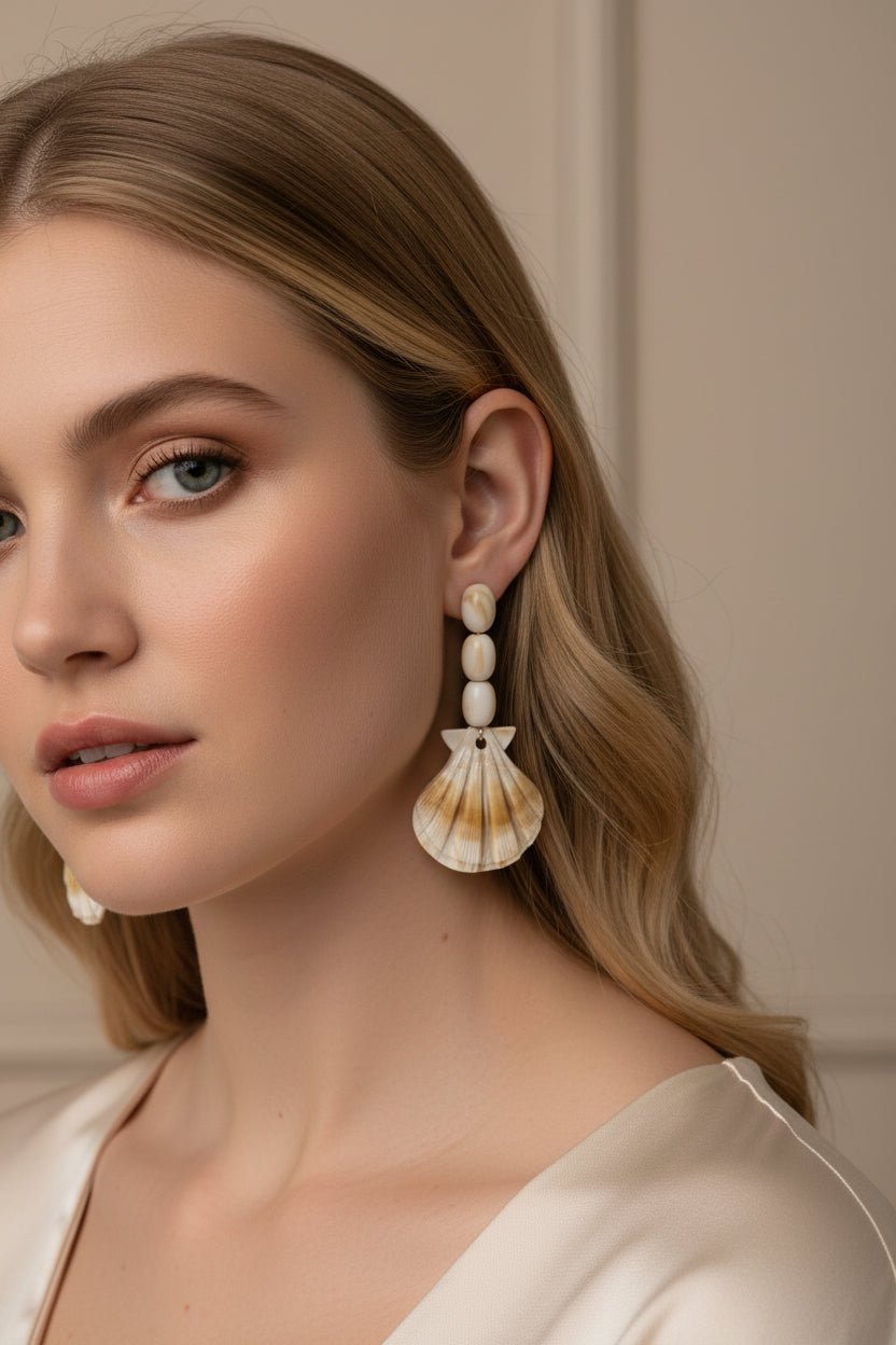 Beautiful see shall earrings