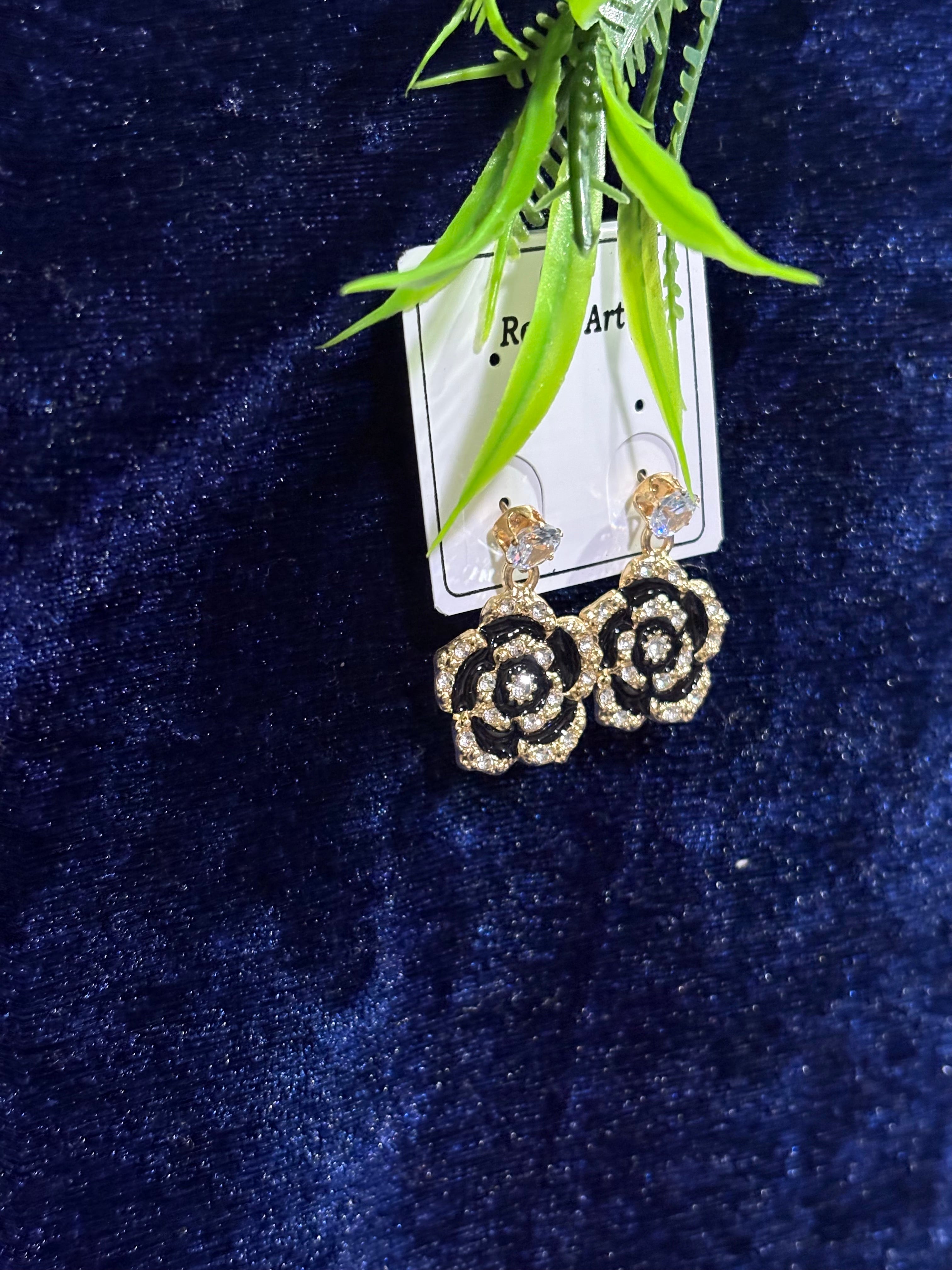 Oxidised GOLD EARRINGS FOR WOMENS